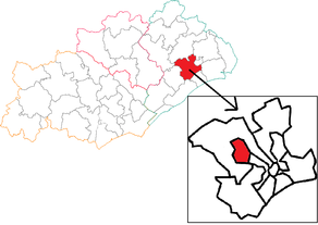 Situation du canton de Montpellier-9 dans le département Hérault