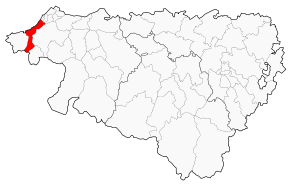 Situation du canton de Saint-Jean-de-Luz dans le département Pyrénées-Atlantiques