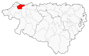 Situation du canton de Saint-Pierre-d'Irube dans le département Pyrénées-Atlantiques