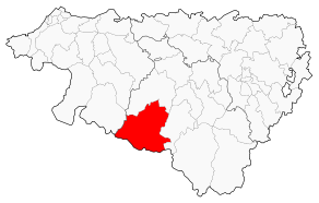 Situation du canton de Tardets-Sorholus dans le département Pyrénées-Atlantiques