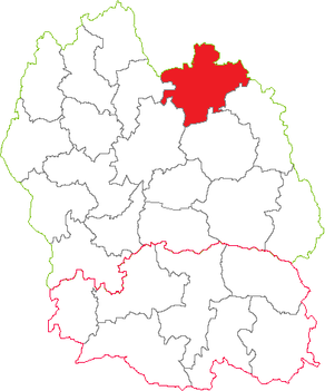Situation du canton de Grandrieu dans le département Lozère