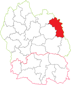 Situation du canton de Langogne dans le département Lozère
