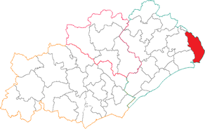 Situation du canton de Lunel dans le département Hérault