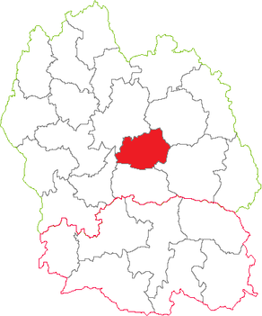 Situation du canton de Mende-Nord dans le département Lozère