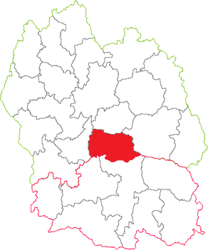Situation du canton de Mende-Sud dans le département Lozère