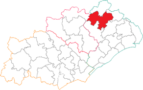 Situation du canton de Saint-Martin-de-Londres dans le département Hérault