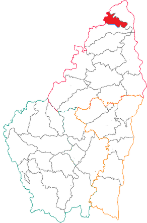 Situation du canton d'Annonay-Nord dans le département Ardèche