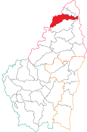 Situation du canton d'Annonay-Sud dans le département Ardèche