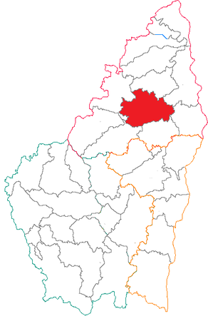 Situation du canton de Lamastre dans le département Ardèche