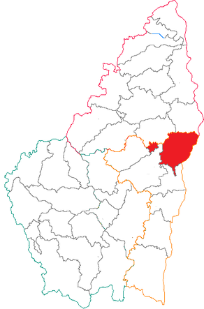 Situation du canton de Voulte-sur-Rhône dans le département Ardèche