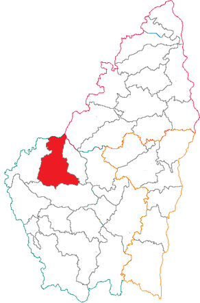 Situation du canton de Montpezat-sous-Bauzon dans le département Ardèche