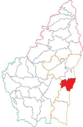 Situation du canton de Rochemaure dans le département Ardèche