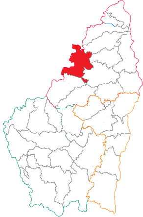 Situation du canton de Saint-Agrève dans le département Ardèche