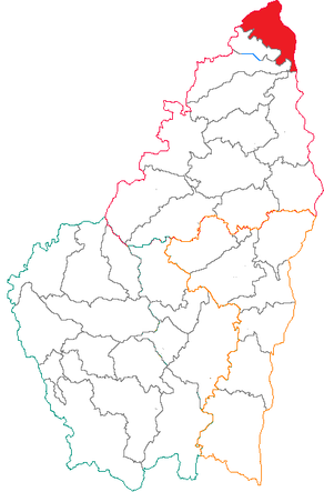 Situation du canton de Serrières dans le département Ardèche