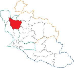 Situation du canton d'Orange-Est dans le département Vaucluse