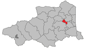 Situation du canton de Toulouges dans le département Pyrénées-Orientales