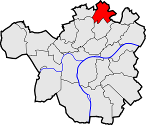 Localisation de Cognelée dans la commune de Namur