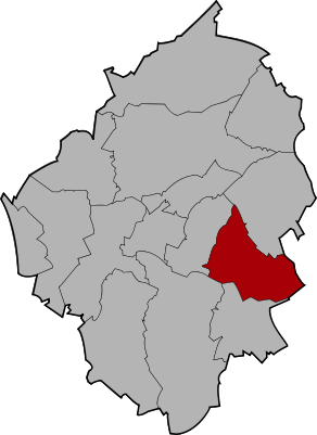 Localisation de Montignies-sur-Sambre dans la commune de Charleroi