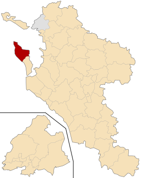 Situation du canton de Saint-Pierre-d'Oléron dans le département Charente-Maritime