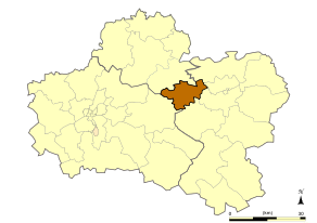 Situation du canton de Bellegarde dans le département Loiret