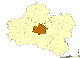 Situation du canton de Châteauneuf-sur-Loire dans le département Loiret