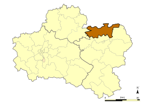 Situation du ferrières-en-Gâtinais dans le département Loiret