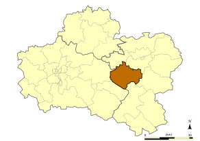 Situation du canton de Lorris dans le département Loiret