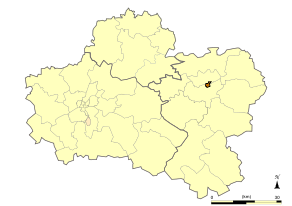 Situation du canton de Montargis dans le département Loiret