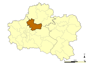 Situation du canton de Neuville-aux-Bois dans le département Loiret