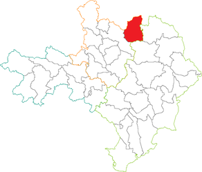 Situation du canton de Barjac dans le département Gard