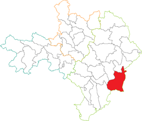 Situation du canton de Beaucaire dans le département Gard