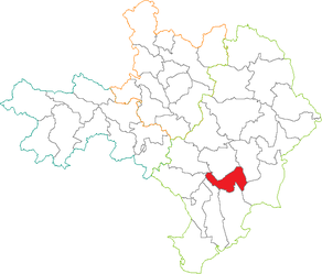 Situation du canton de La Vistrenque dans le département Gard