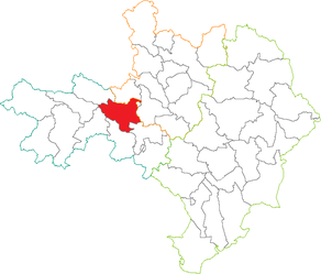 Situation du canton de Lasalle dans le département Gard