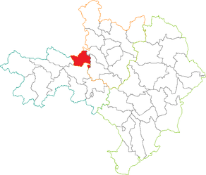 Situation du canton de Saint-Jean-du-Gard dans le département Gard