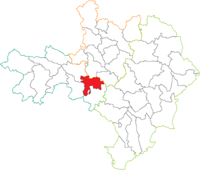 Situation du canton de Sauve dans le département Gard