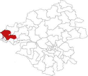 Situation du canton de Guérande dans le département Loire-Atlantique