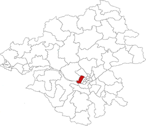 Situation du canton de Saint-Herblain-Ouest-Indre dans le département Loire-Atlantique