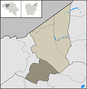Localisation de Saint-Paul au sein de Saint-Gilles-Waes
