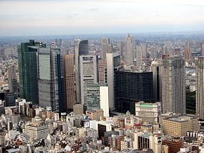 Shiodome Area from Tokyo Tower.jpg