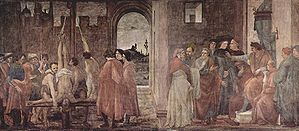 XVI=La crocifissione di Pietro et La disputa con Simon Mago, Lippi