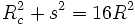 R_c^2+s^2=16R^2
