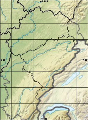 Carte de la Franche-Comté