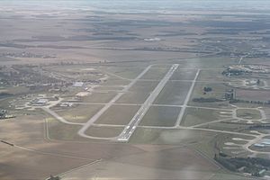 Vue de la piste de l'Aérodrome