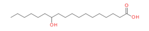 structure de l'acide 12-hydroxystéarique