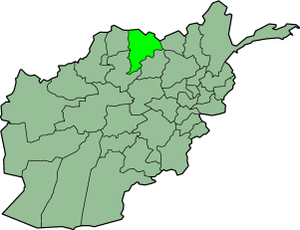 Carte de l'Afghanistan mettant en évidence Balkh.