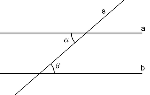 Angles alternes-internes avec deux droites parallèles