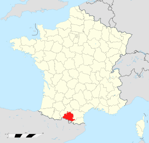 Localisation de l'Ariège en France