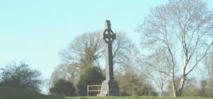 Croix commémorative sur le site de la bataille d'Aughrim