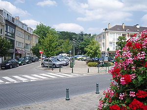 L'avenue Hainaut vue depuis la chaussée de Tervueren
