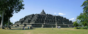 Vue du site de Borobudur en 2008